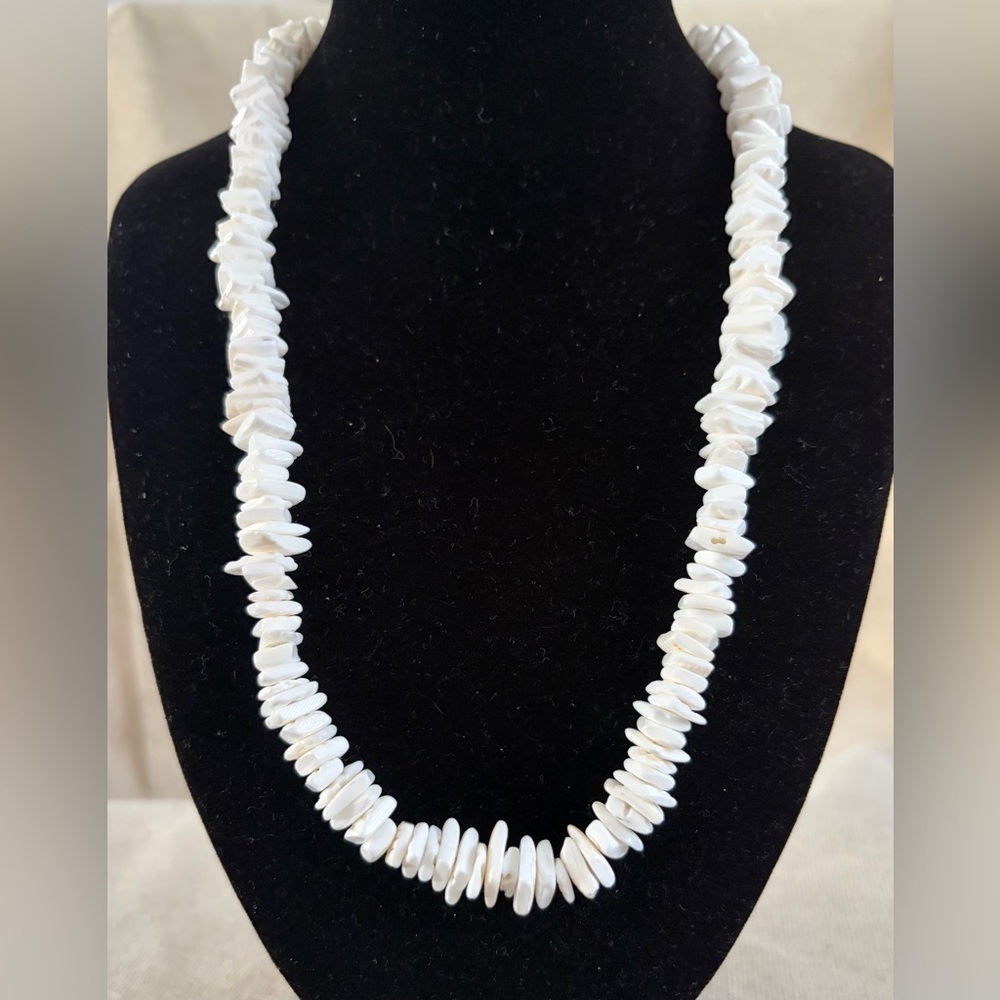 Classic White Shell Chip Necklace - Women Jewelry